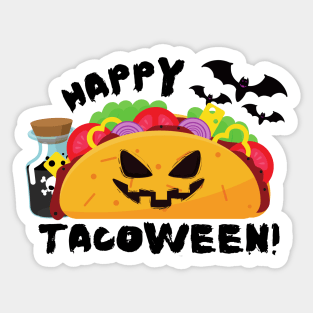 Happy Tacoween Sticker